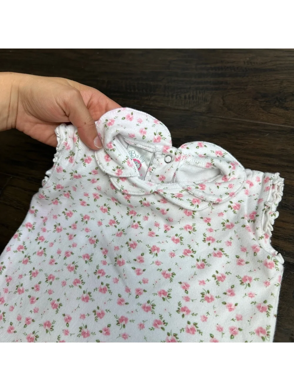 baby sprockets Vintgae Baby Top Petal Collar Size 9M